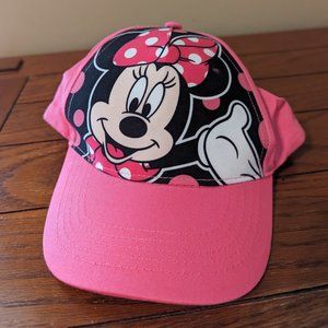 Minnie Mouse Disney Pink Polka Dot Snapback Adjustable Baseball Cap Hat OSFM